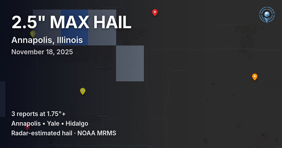 Affected area preview for Annapolis, IL