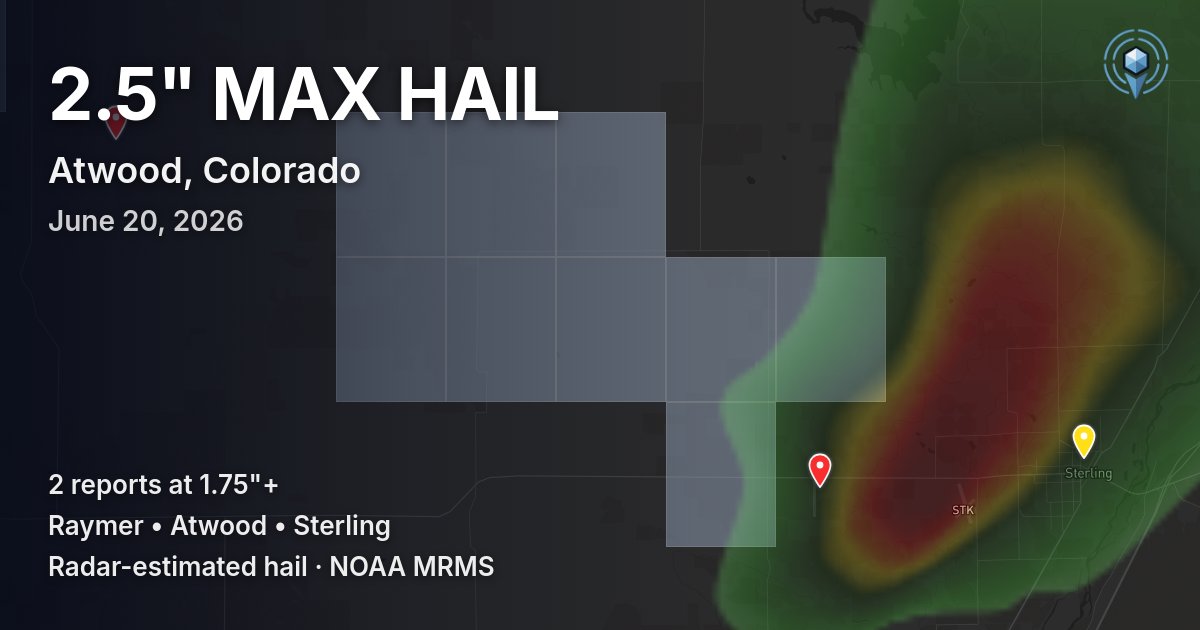 Affected area preview for Atwood, CO