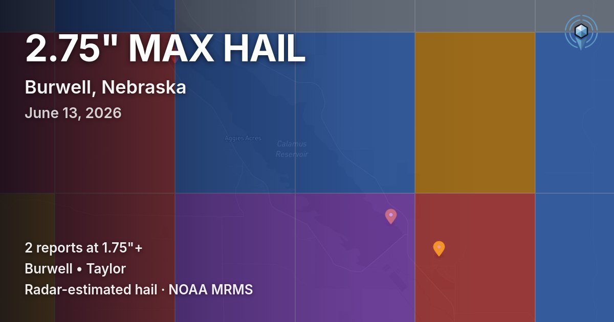 Affected area preview for Burwell, NE