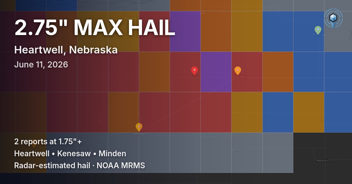 Affected area preview for Heartwell, NE