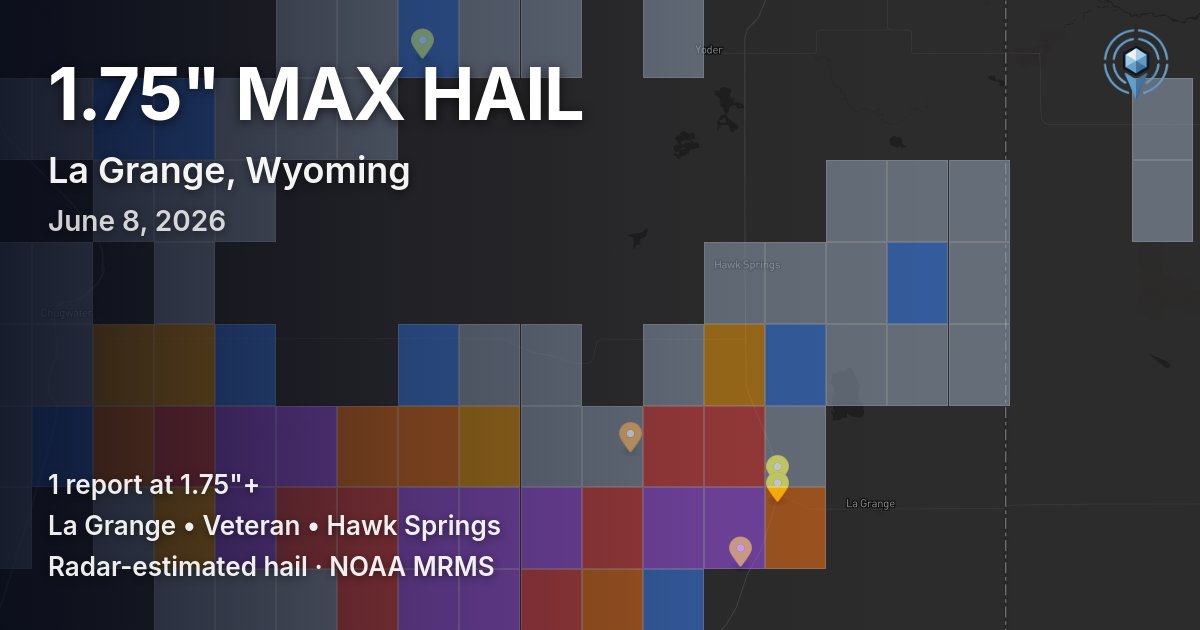 Affected area preview for La Grange, WY