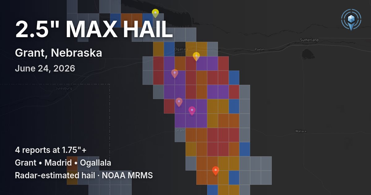 Affected area preview for Grant, NE