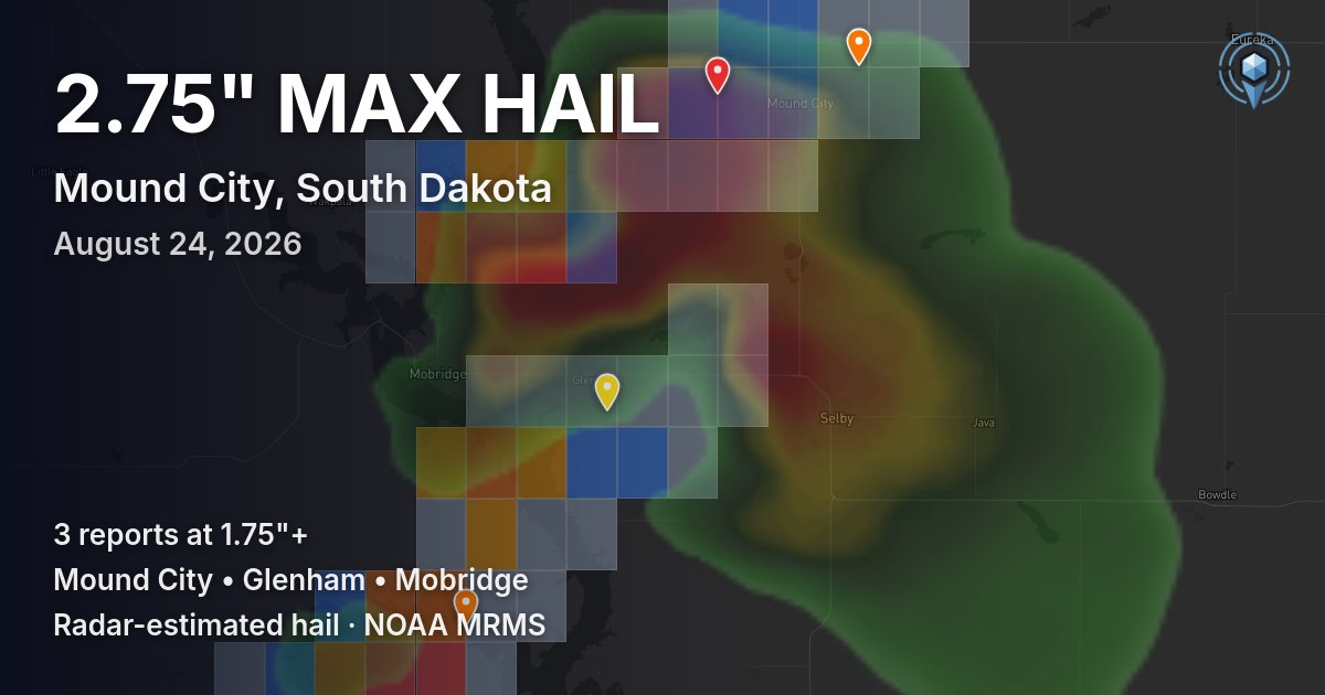 Affected area preview for Mound City, SD