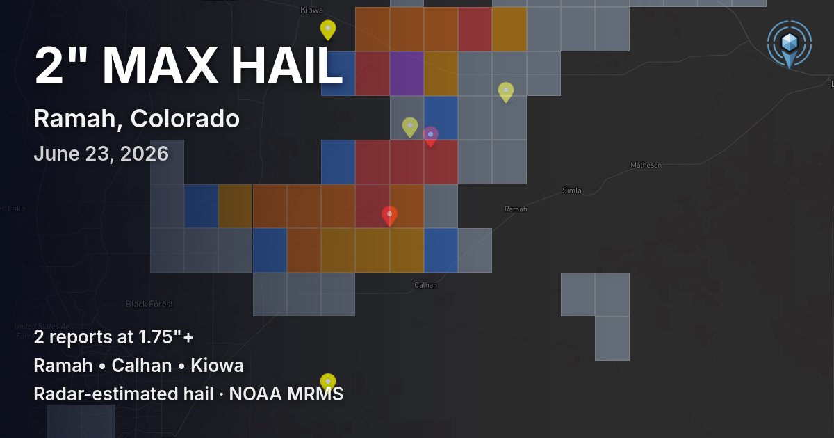 Affected area preview for Ramah, CO