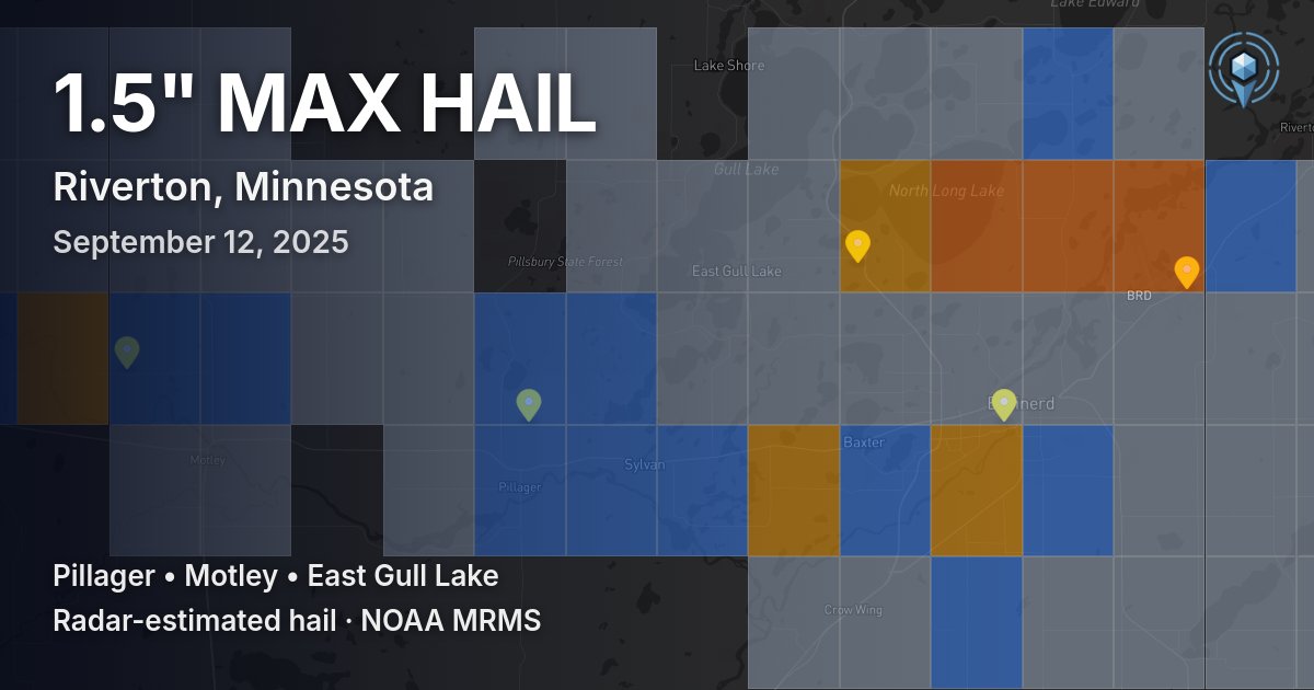 Affected area preview for Riverton, MN