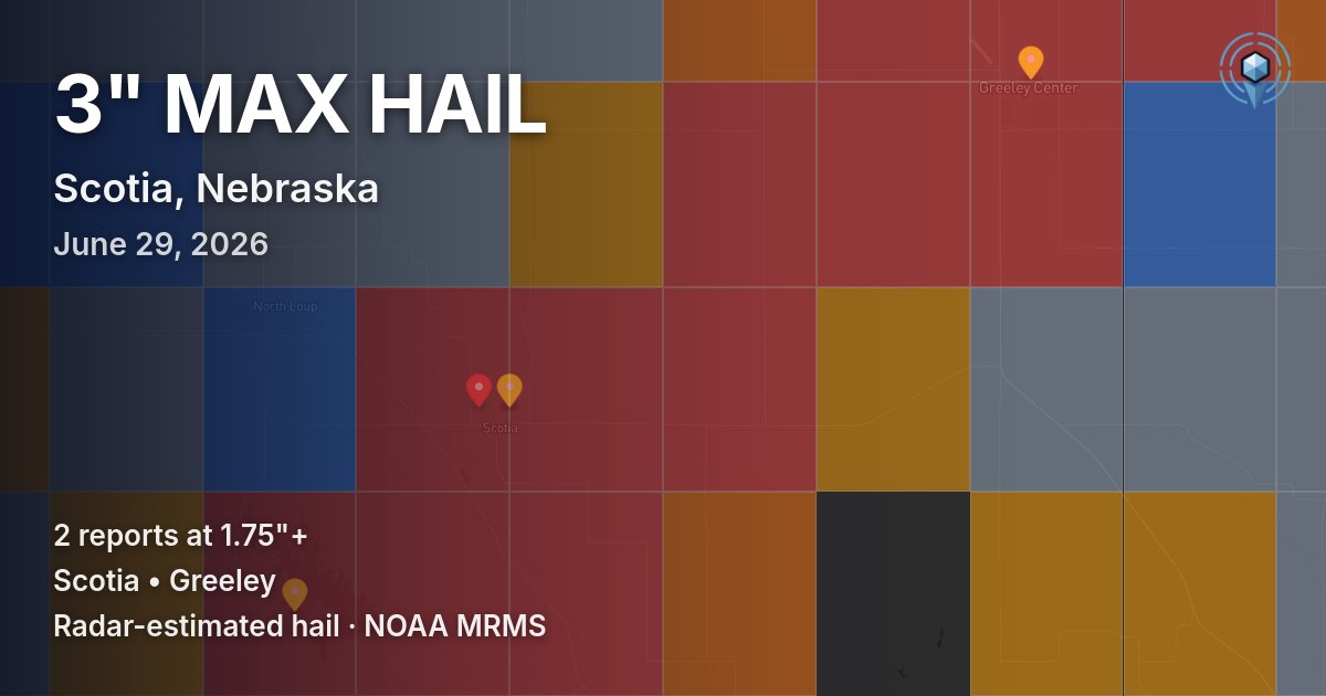 Affected area preview for Scotia, NE