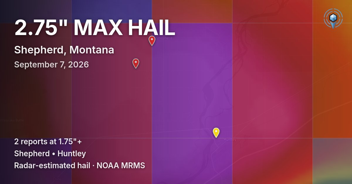 Affected area preview for Shepherd, MT