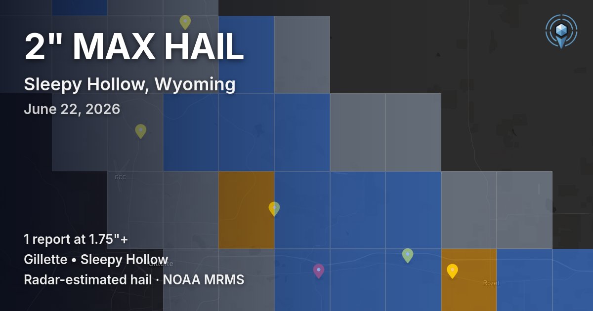 Affected area preview for Sleepy Hollow, WY