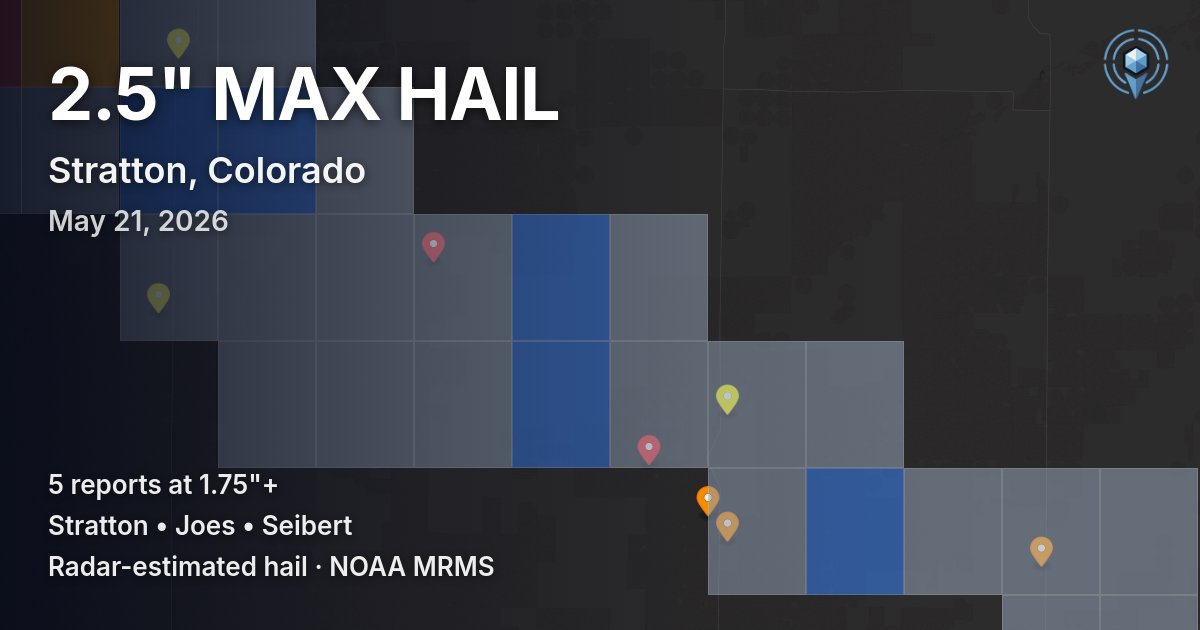 Affected area preview for Stratton, CO