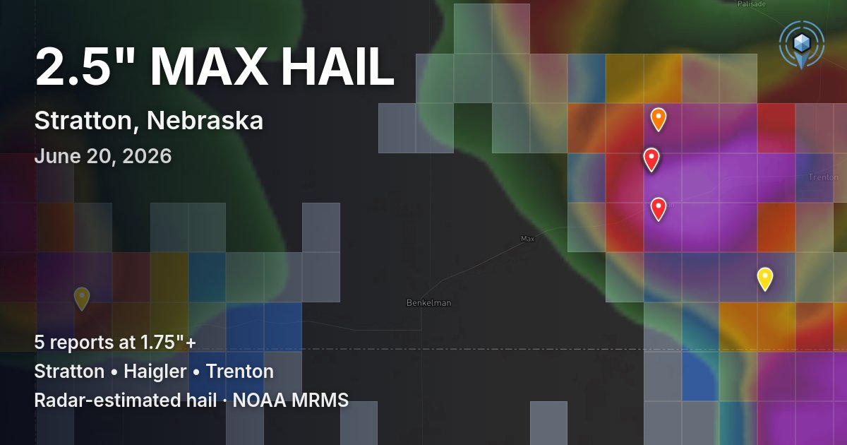 Affected area preview for Stratton, NE