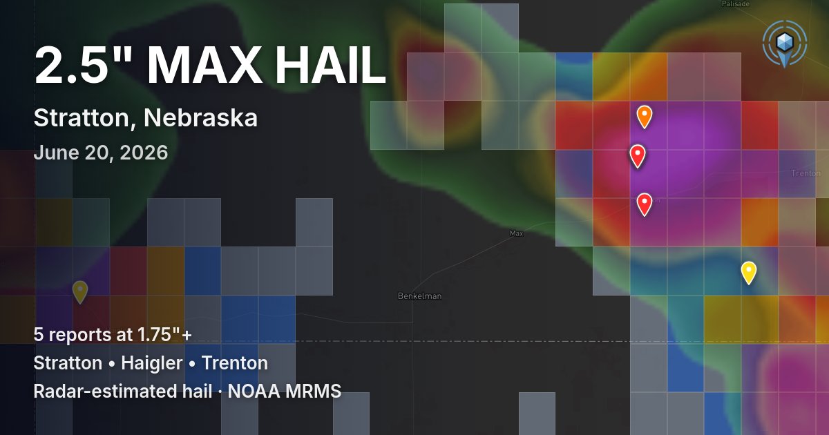 Affected area preview for Stratton, NE
