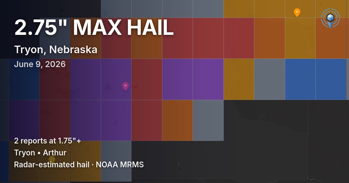 Affected area preview for Tryon, NE