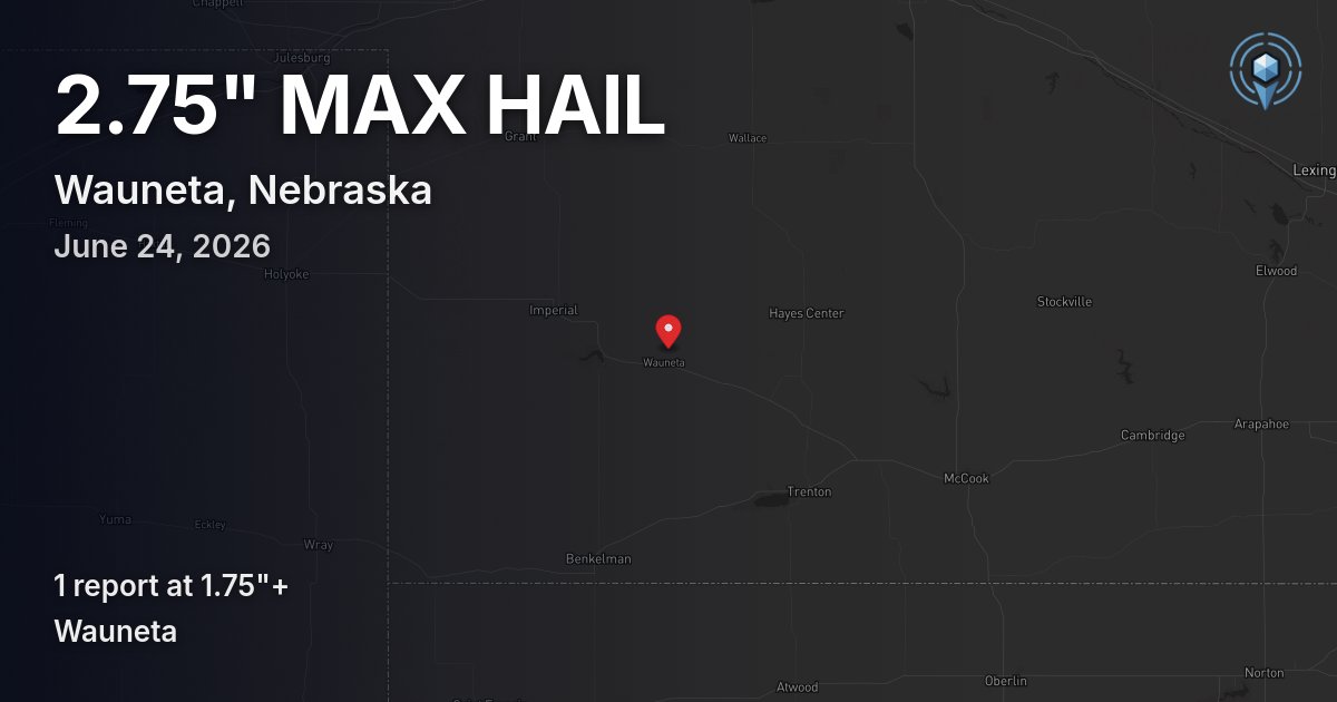 Affected area preview for Wauneta, NE