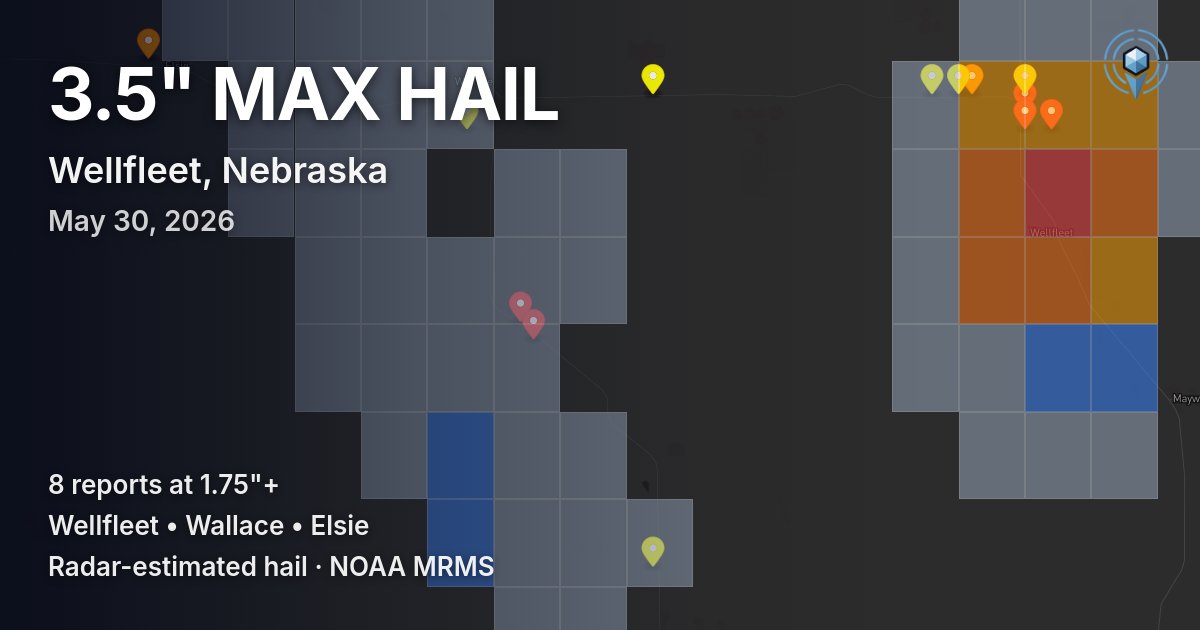 Affected area preview for Wellfleet, NE